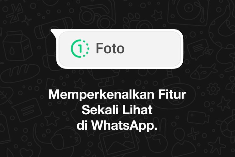 cara simpan foto sekali lihat di wa