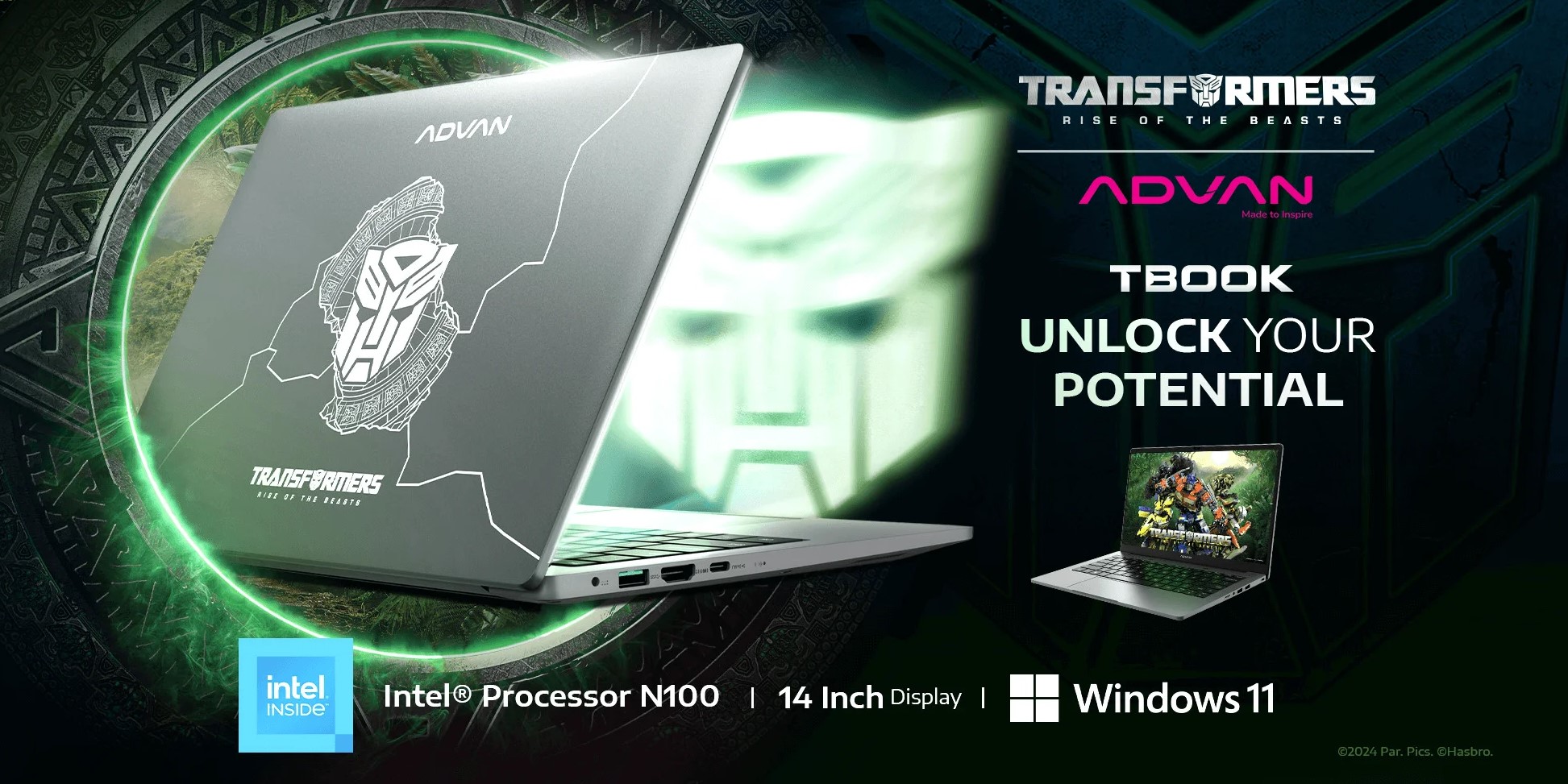 Advan TBook x Transformers: Laptop Pelajar Harga 3 Jutaan!