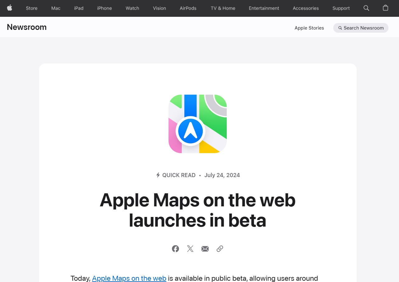 apple kini hadir di web