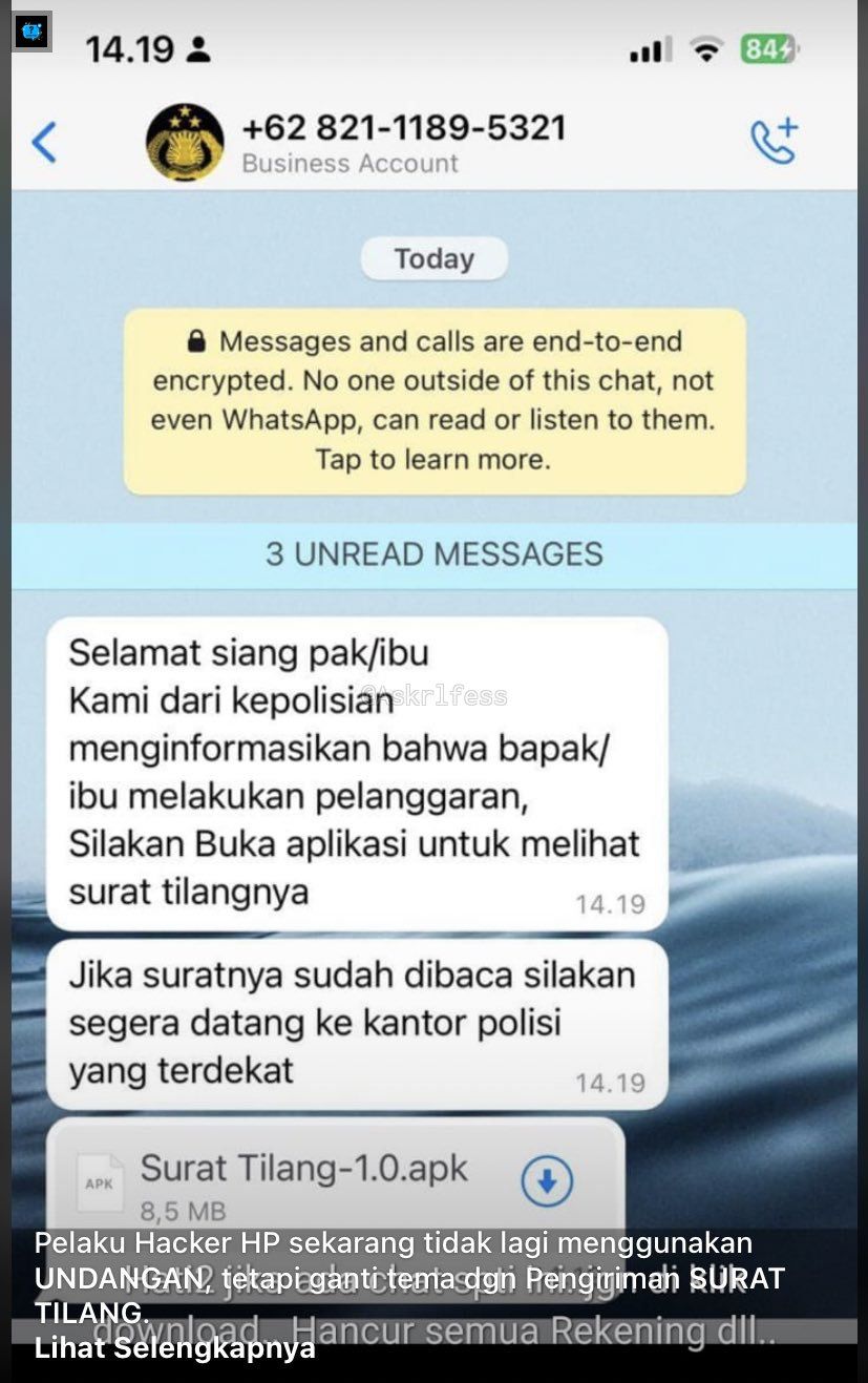 Modus Penipuan WhatsApp
