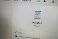 Aplikasi WordPad